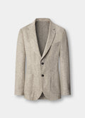 cotton lightweight knit blazer